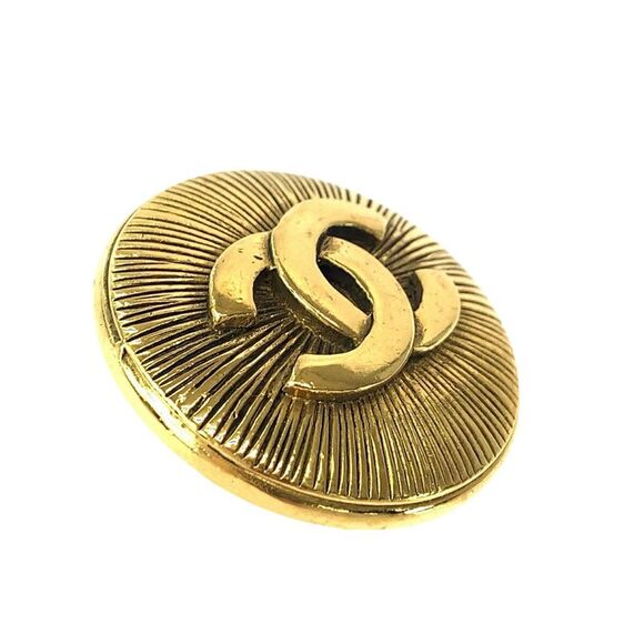 Chanel Gold Plated Coco Mark Brooch - Picture 6 of 6